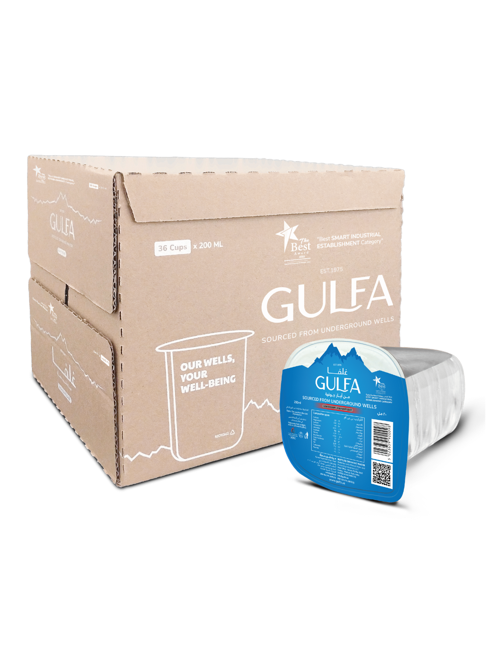 B07NF3TQBM.MAIN_.png Gulfa 200ml x 36 Cups Drinking Water - Image 1