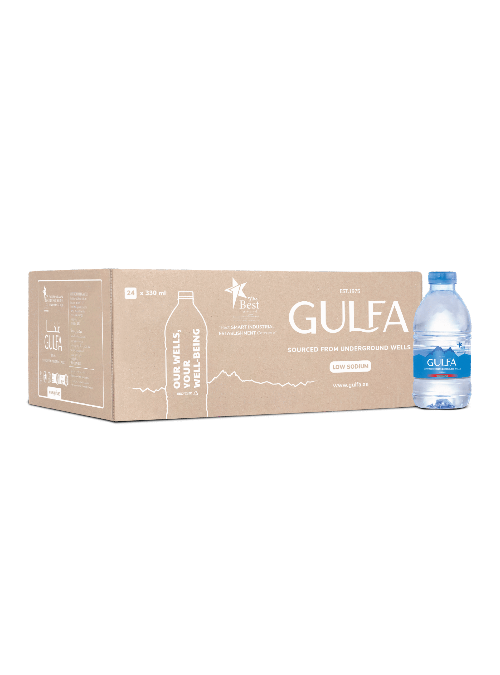 B094YT7HGR.MAIN_.png Gulfa 330ml x 24 Bottled Drinking Water - Image 1